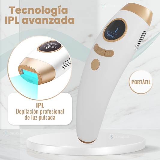 LASER DEPILACION 3 en 1, IPL Depiladora de Luz Pulsada, Depiladora Laser Indolora y No Invasiva, Depilacion Laser en Casa con 9 Niveles, Depiladora Laser Mujer y Hombre,Cuerpo,Cara,Axila,Bikini.